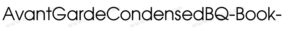 AvantGardeCondensedBQ-Book字体转换