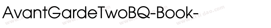 AvantGardeTwoBQ-Book字体转换