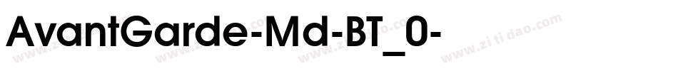 AvantGarde-Md-BT_0字体转换