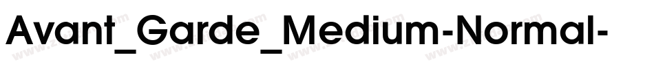 Avant_Garde_Medium-Normal字体转换