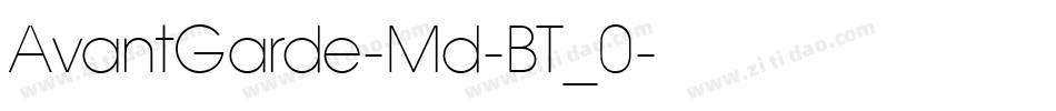 AvantGarde-Md-BT_0字体转换