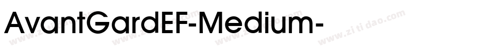 AvantGardEF-Medium字体转换