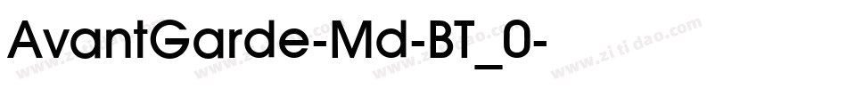 AvantGarde-Md-BT_0字体转换