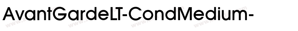 AvantGardeLT-CondMedium字体转换