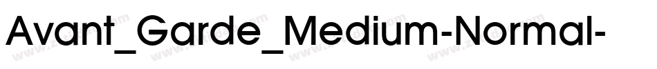 Avant_Garde_Medium-Normal字体转换