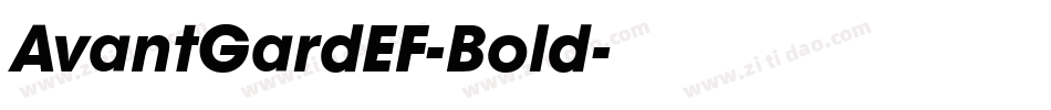AvantGardEF-Bold字体转换