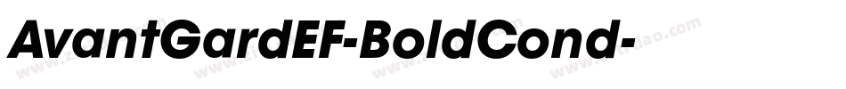 AvantGardEF-BoldCond字体转换