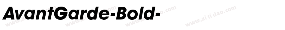 AvantGarde-Bold字体转换