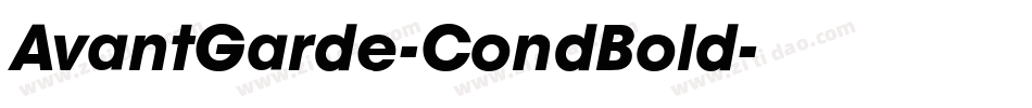 AvantGarde-CondBold字体转换