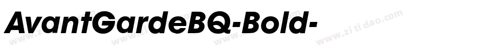 AvantGardeBQ-Bold字体转换