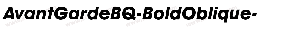 AvantGardeBQ-BoldOblique字体转换