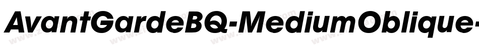 AvantGardeBQ-MediumOblique字体转换