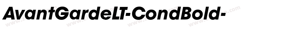 AvantGardeLT-CondBold字体转换