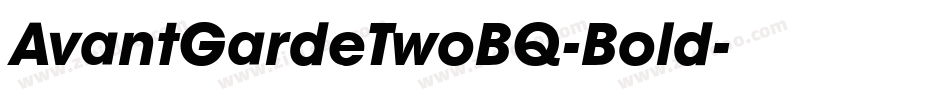 AvantGardeTwoBQ-Bold字体转换