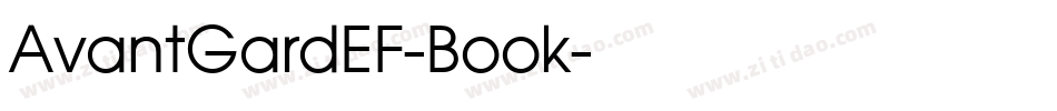 AvantGardEF-Book字体转换