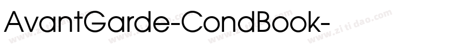 AvantGarde-CondBook字体转换