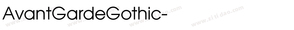 AvantGardeGothic字体转换