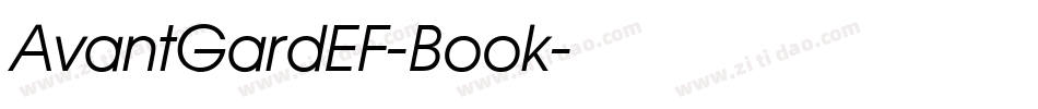 AvantGardEF-Book字体转换