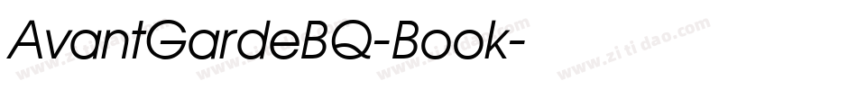 AvantGardeBQ-Book字体转换