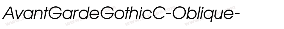 AvantGardeGothicC-Oblique字体转换