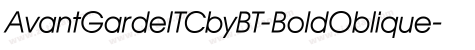 AvantGardeITCbyBT-BoldOblique字体转换