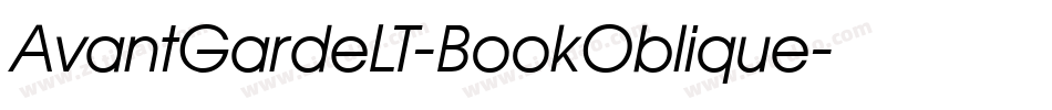 AvantGardeLT-BookOblique字体转换