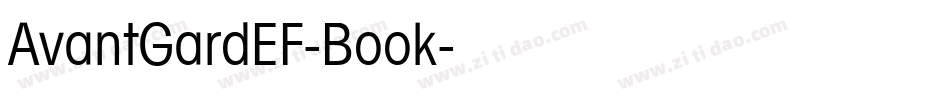 AvantGardEF-Book字体转换