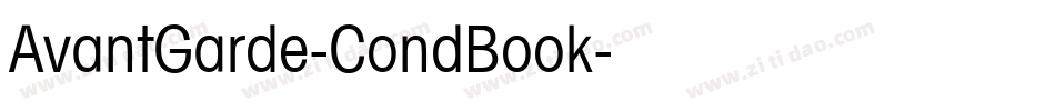 AvantGarde-CondBook字体转换