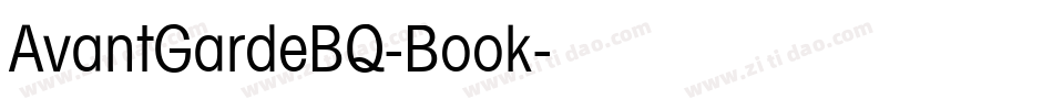 AvantGardeBQ-Book字体转换
