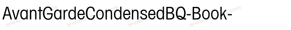 AvantGardeCondensedBQ-Book字体转换