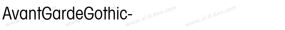 AvantGardeGothic字体转换