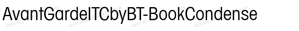 AvantGardeITCbyBT-BookCondensed字体转换