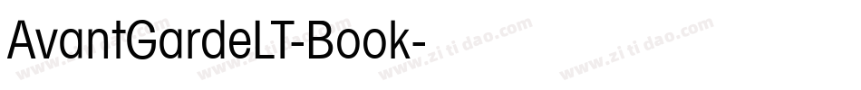 AvantGardeLT-Book字体转换