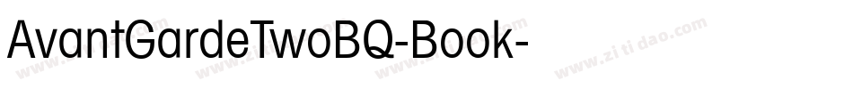 AvantGardeTwoBQ-Book字体转换