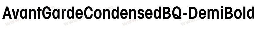 AvantGardeCondensedBQ-DemiBold字体转换