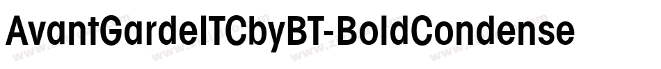 AvantGardeITCbyBT-BoldCondensed字体转换