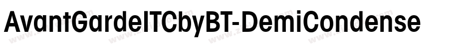 AvantGardeITCbyBT-DemiCondensed字体转换