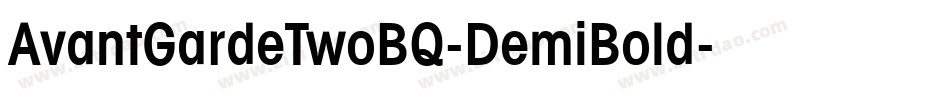 AvantGardeTwoBQ-DemiBold字体转换