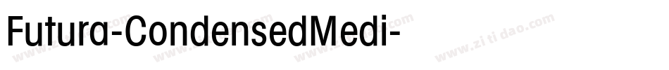 Futura-CondensedMedi字体转换