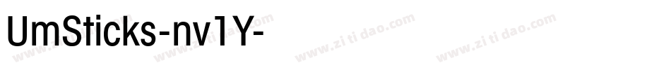 UmSticks-nv1Y字体转换