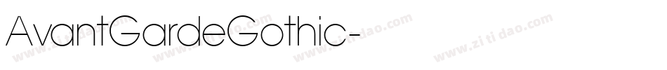 AvantGardeGothic字体转换