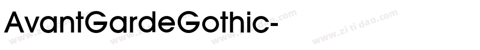 AvantGardeGothic字体转换