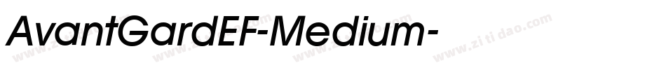 AvantGardEF-Medium字体转换