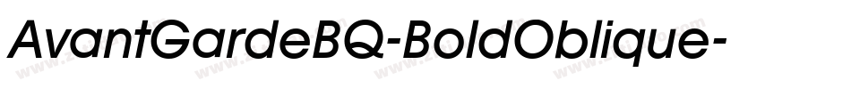 AvantGardeBQ-BoldOblique字体转换