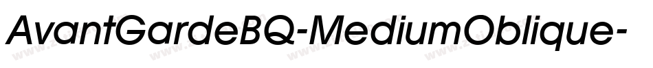 AvantGardeBQ-MediumOblique字体转换