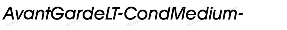 AvantGardeLT-CondMedium字体转换