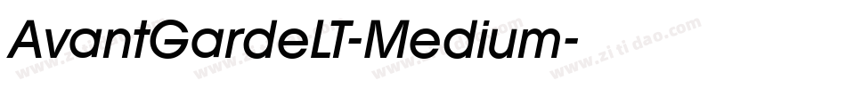AvantGardeLT-Medium字体转换