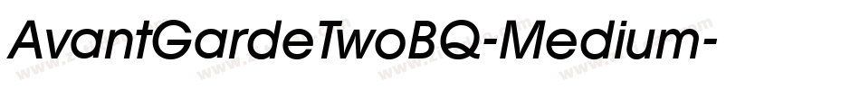 AvantGardeTwoBQ-Medium字体转换