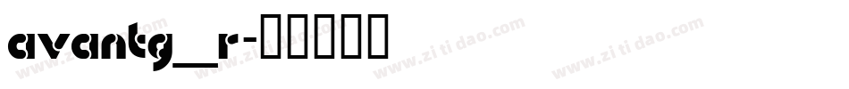 avantg_r字体转换
