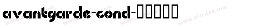 avantgarde-cond字体转换